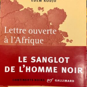 LETTRE OUVERT A L'AFRIQUE CINQUANTENAIRE